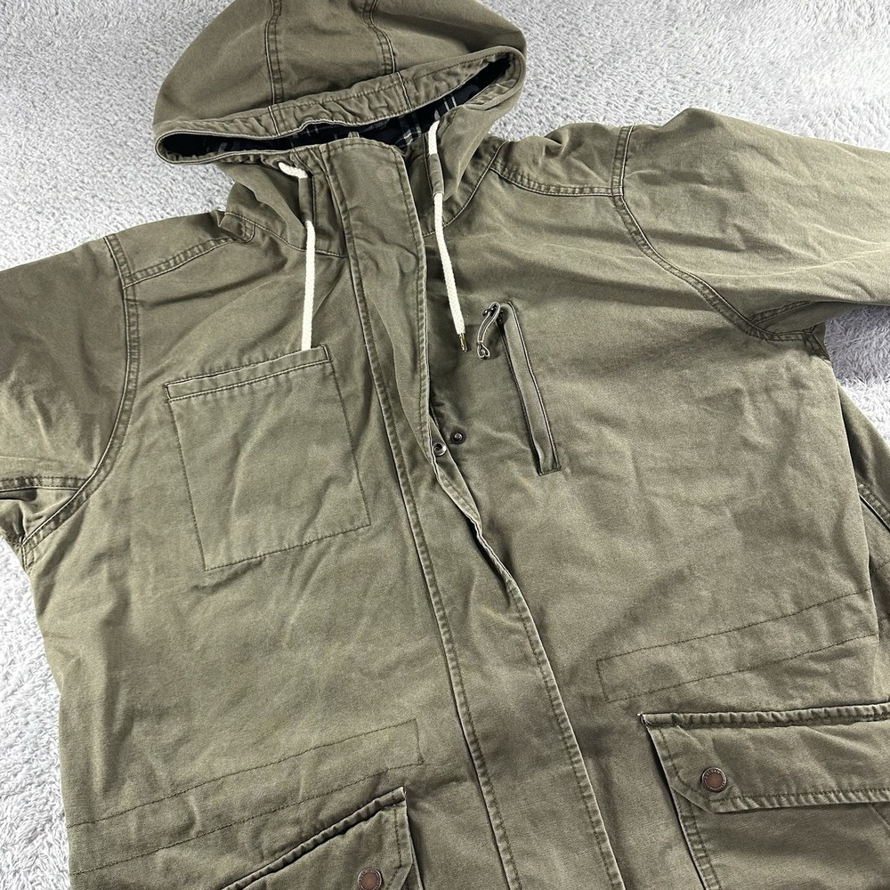 Duluth Trading Jacket Womens 2x Can-Do Canvas Barn Coat Military Utility‎ Heavy